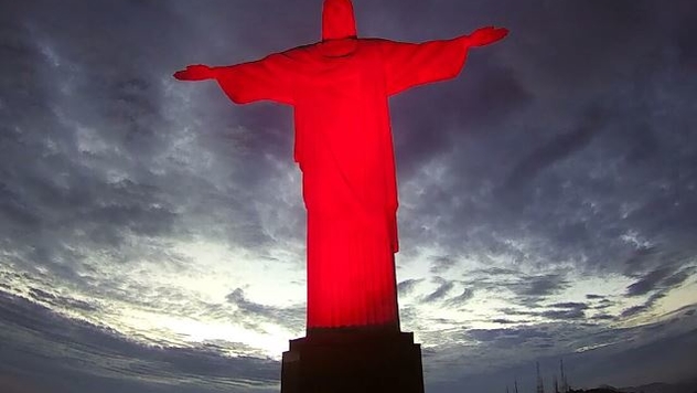 Ação de Amor do Cristo Redentor pelo Dia Nacional do Doador de Sangue