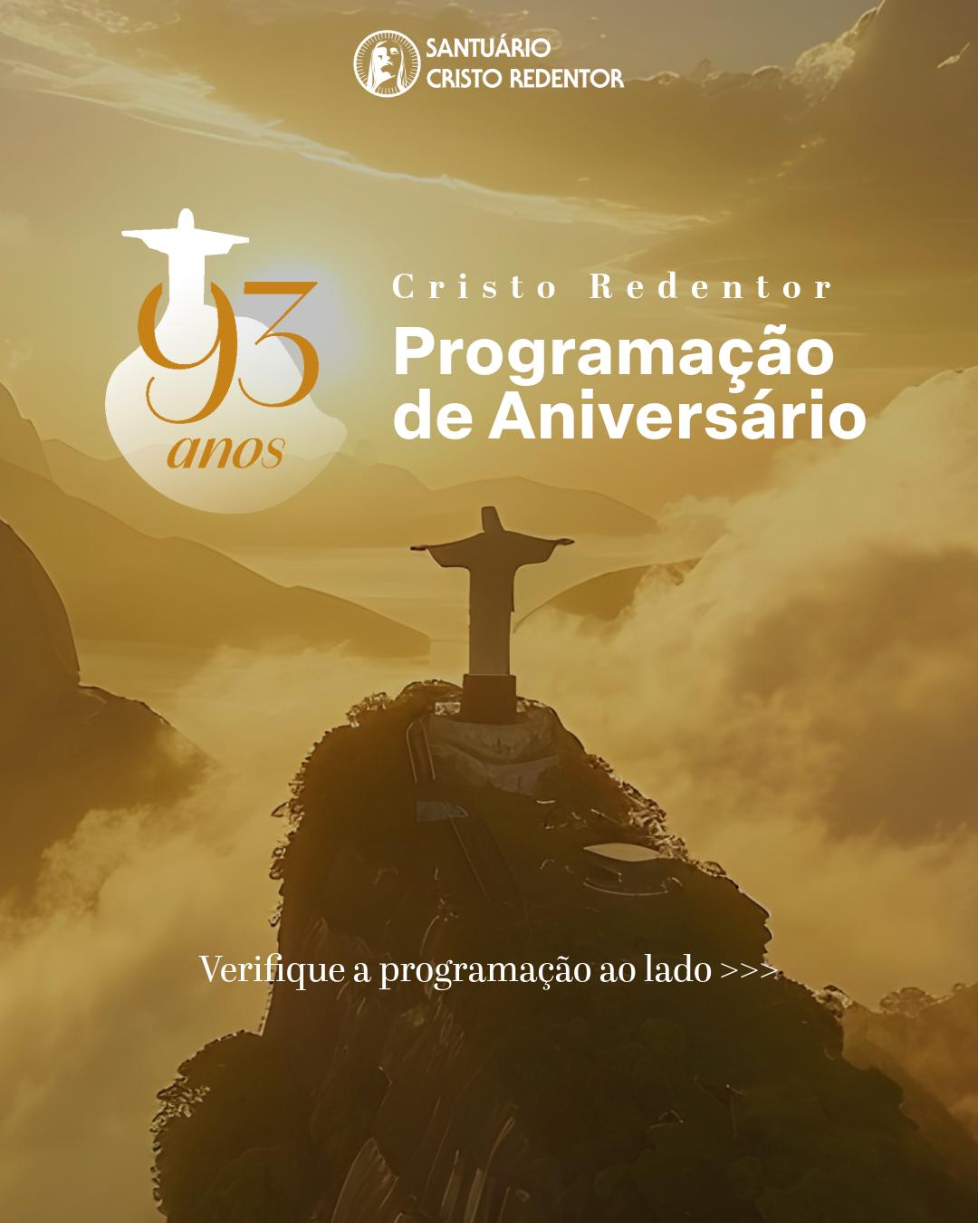 Cristo Redentor celebra 93 anos