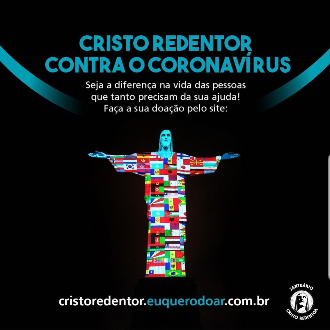 Cristo Redentor lança plataforma de doação a instituições sociais