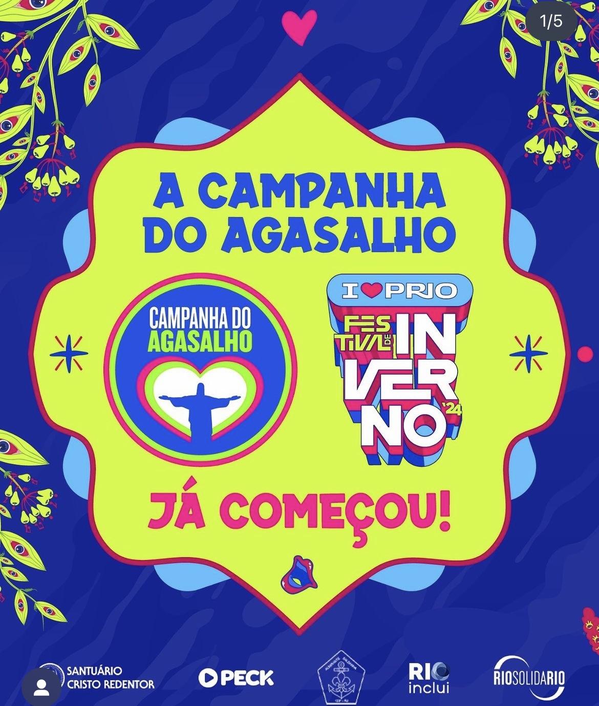 Começa nesta sexta, dia 5 de julho, o Festival de Inverno com a Meia Solidária!
