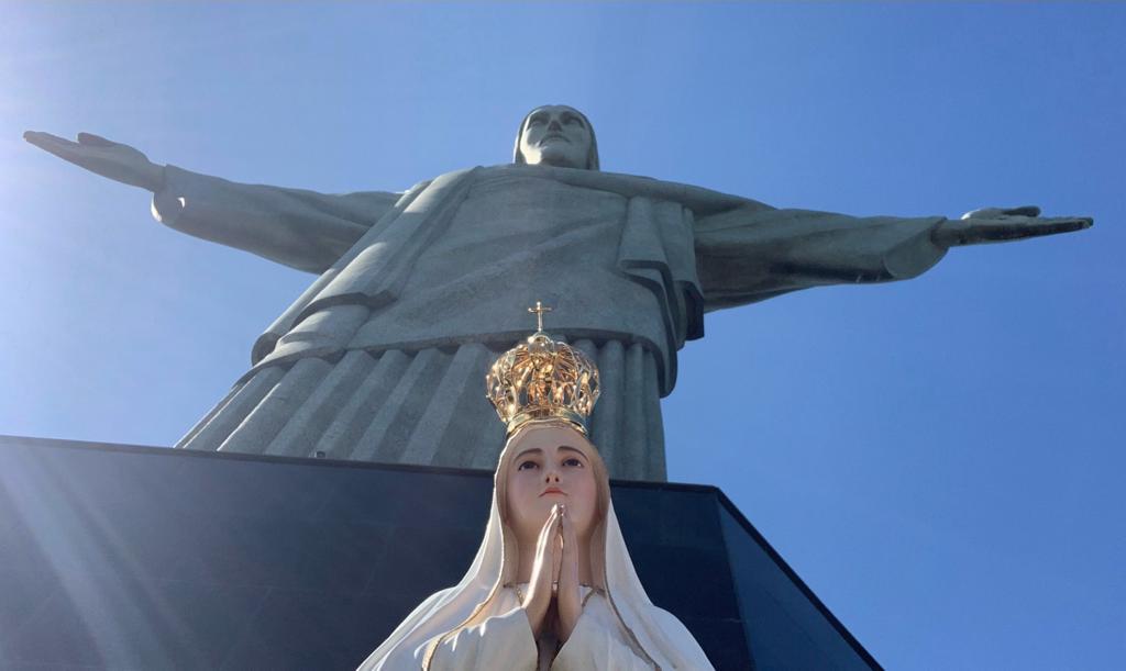 Imagem peregrina de Nossa Senhora de Fátima visita o Santuário Cristo Redentor