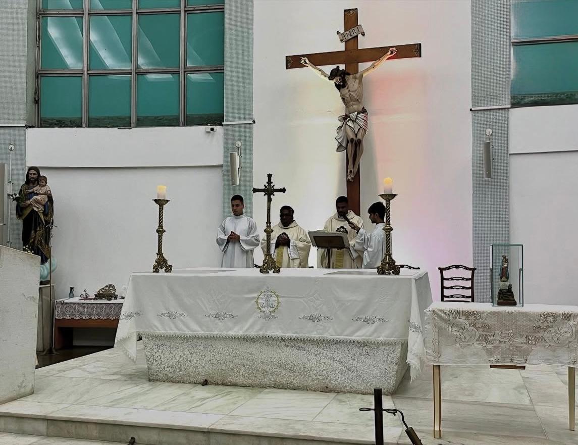 Missa pela recuperação da saúde do Padre Omar na Paróquia São José da Lagoa
