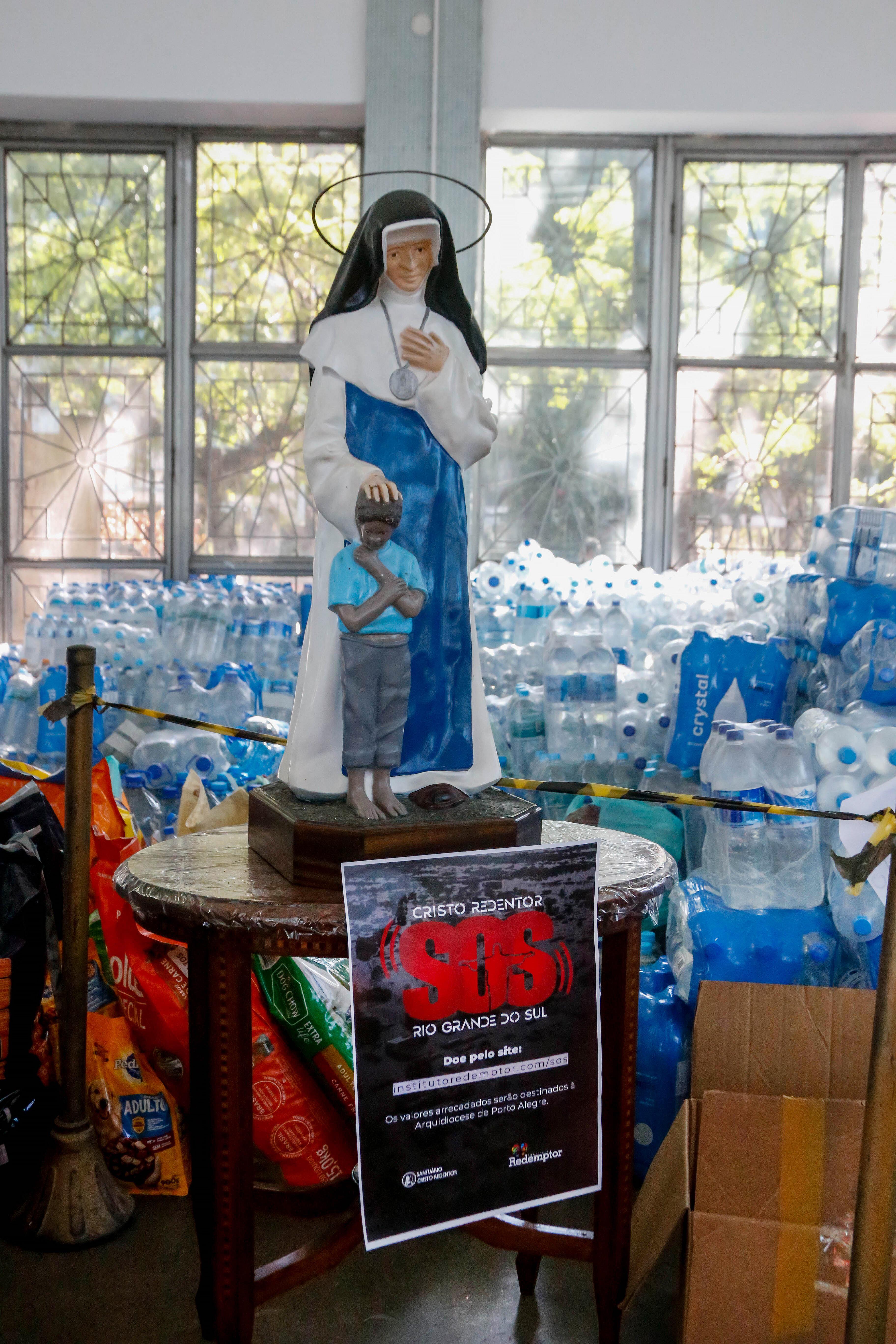 Santuário Cristo Redentor arrecada mais de 15 toneladas em doações para o Rio Grande do Sul