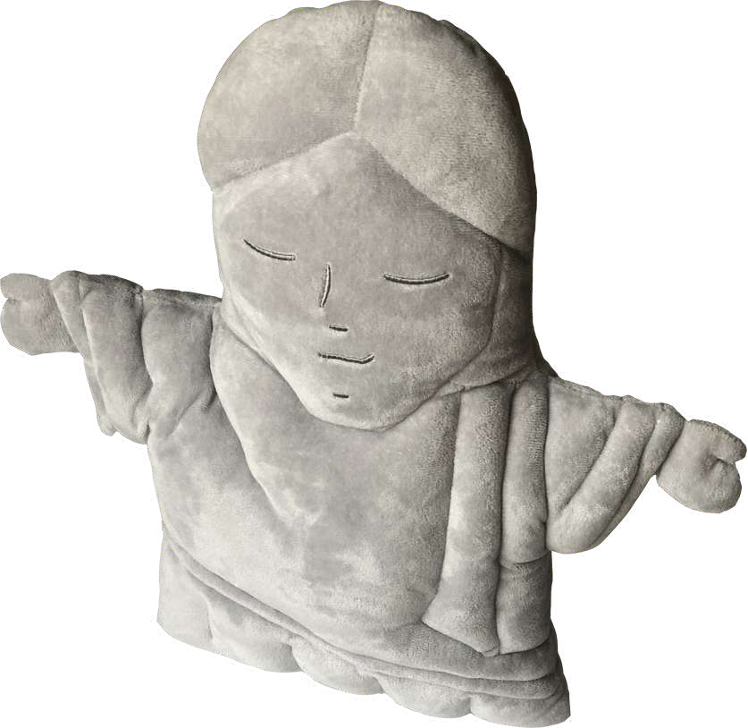 Mimo Redentor, uma interpreta&ccedil;&atilde;o do monumento em pel&uacute;cia.
