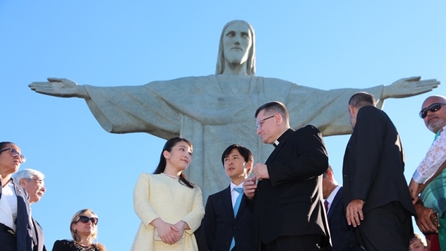 Santuário Cristo Redentor recebe a visita da princesa imperial do Japão